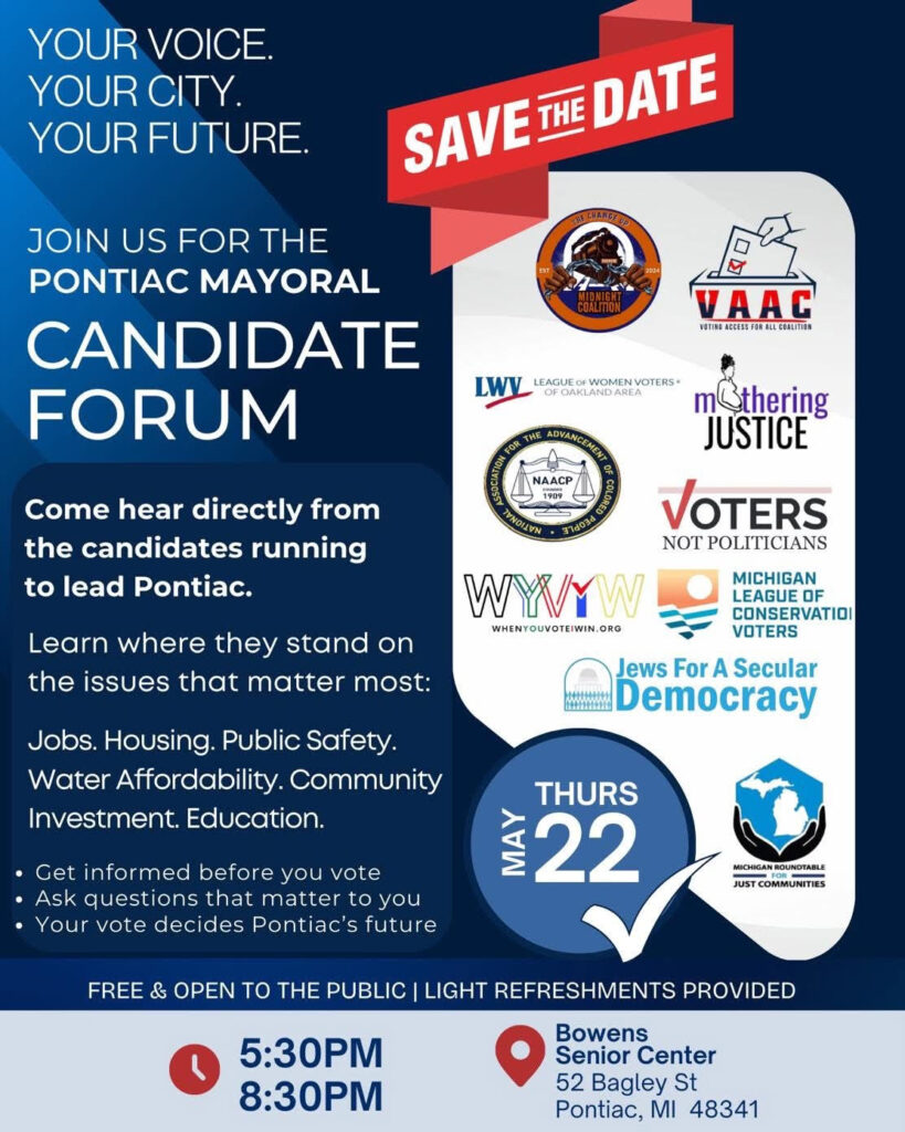 Pontiac Mayoral Candidate Forum: Your Voice, Your Vote