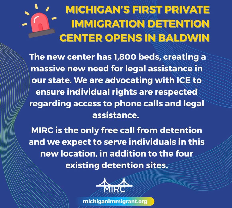 A Massive ICE Detention Center Just Opened in Michigan. Here’s Why That Matters for All of Us.