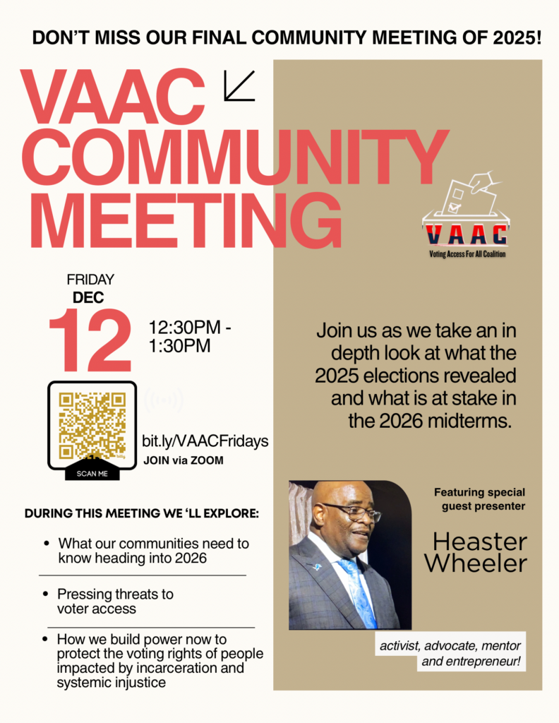 Final VAAC Meeting of the Year: Turnout, Voter Access Threats, and the Road to 2026