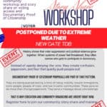 Saturday 1/24 Story Share Event POSTPONED Due to Extreme Weather Conditions