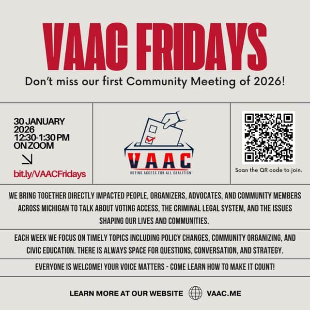 VAAC Friday Community Meeting Return | January 30th