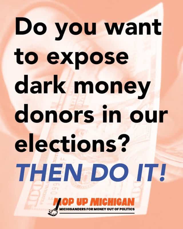 Sign or Circulate the MMOP (Michiganders for Money Out of Politics) Petition