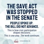 SAVE Act Update: Senate Vote Stalls Federal Proposal