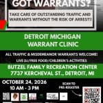 Upcoming Expungement Clinics, Warrant Clinics, and Road to Restoration Events in Michigan