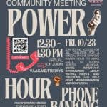 VAAC Friday Community Meeting on October 23: Phone Banking Power Hour